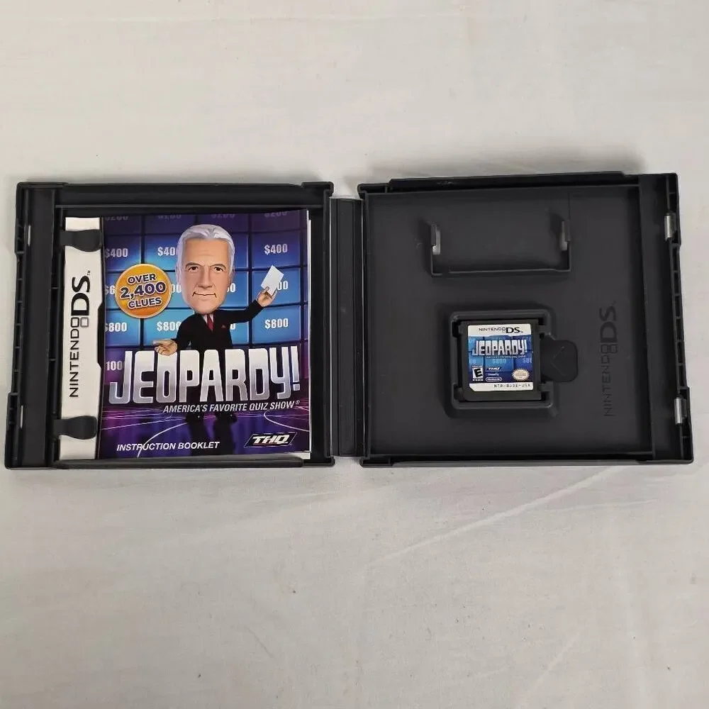 Jeopardy! Nintendo DS Game THQ 2010 Complete Alex Trebek